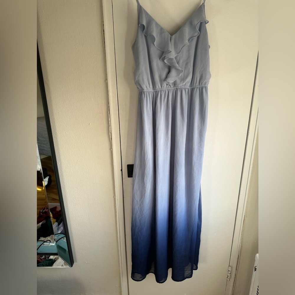 Lauren Conrad small blue maxi with slit